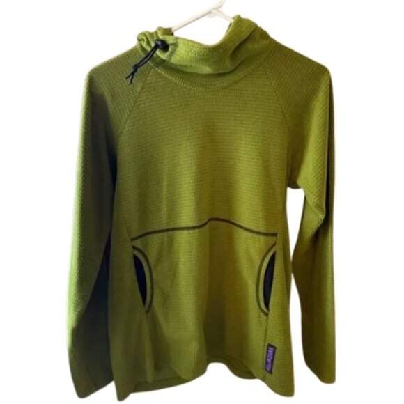 Melanzana Micro Grid Fleece Hoodie – Women’s M – Green - Picture 1 of 3